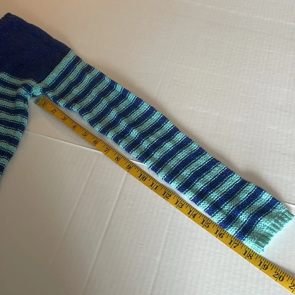 Justice blue stripe long sleeve sweater girls size 14